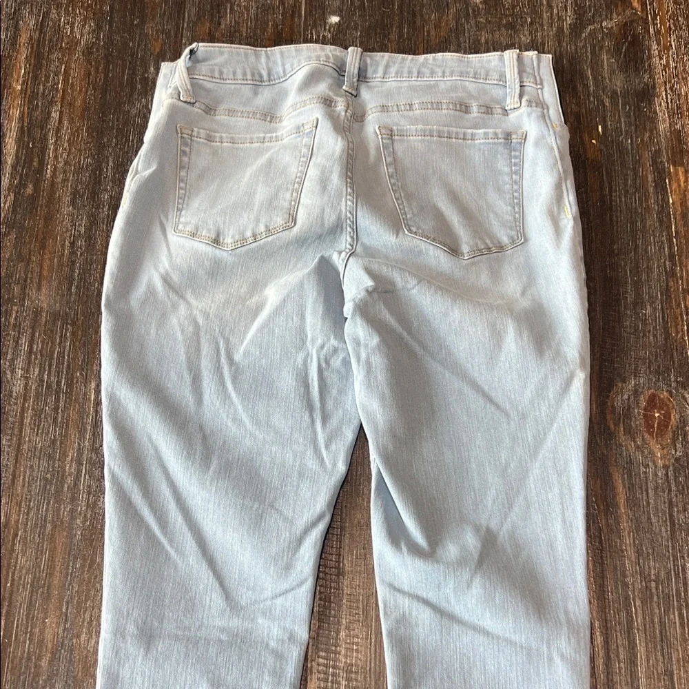 Light Wash Women’s Maternity Jeans with Stretch Panels - Light Blue NWT